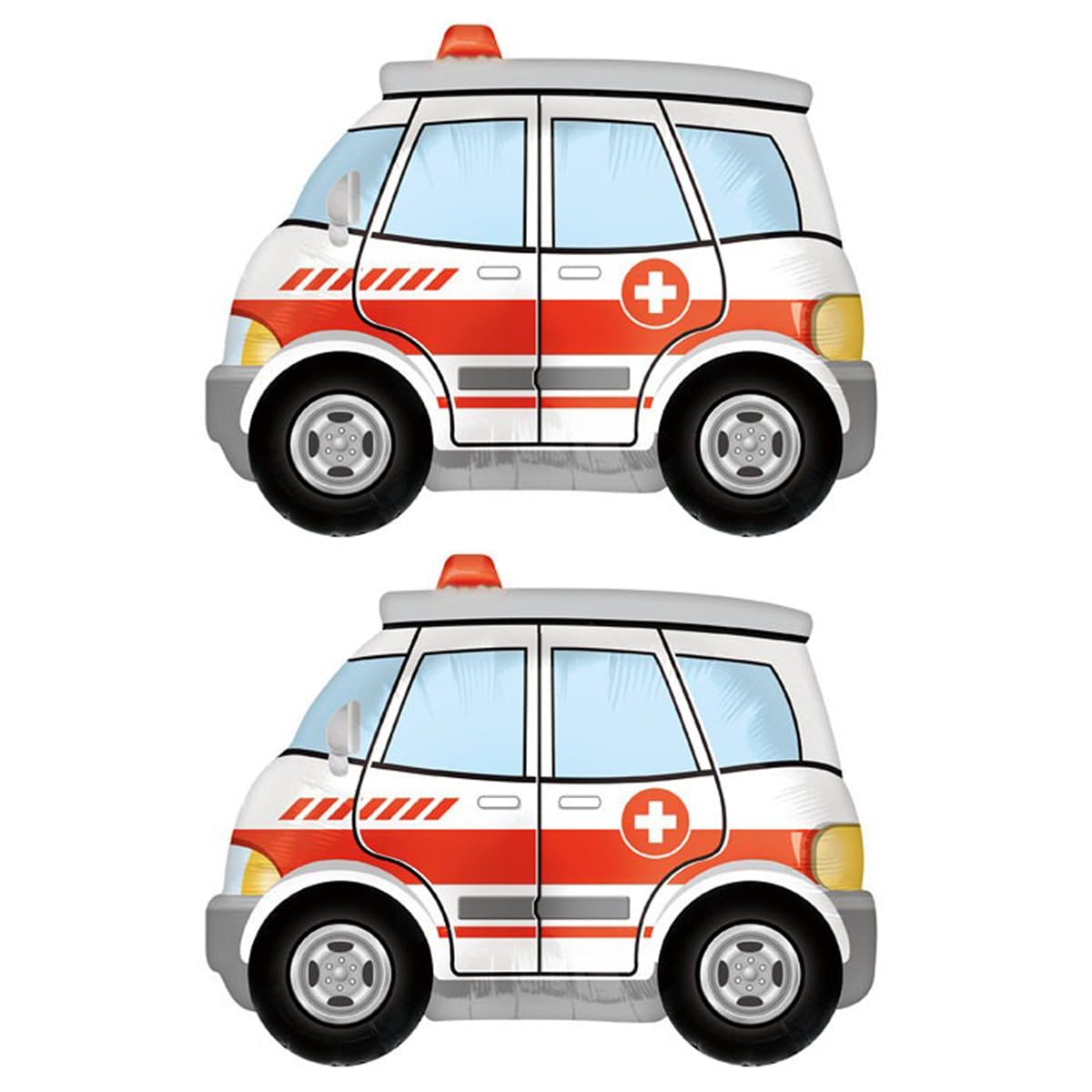 Ambulance Balloons Ambulance Balloon Car Foil Balloons Kids Gifts Birthday Balloons Doctor Party Favour Gift Accessories Birthday Party Rescue Theme Party Decoration Pack of 2