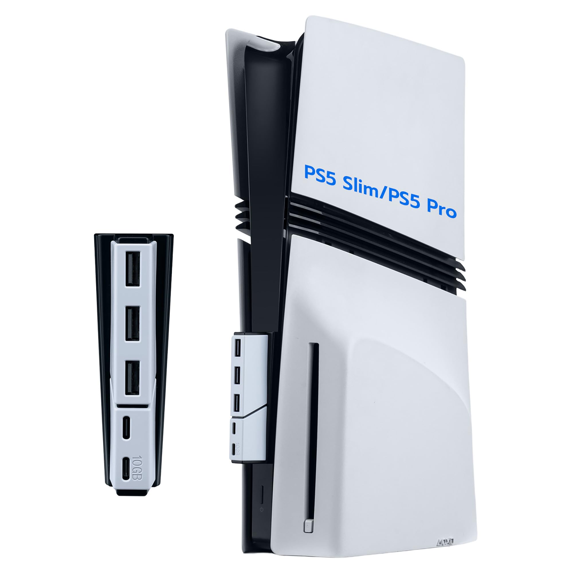 Mcbazel Hub USB Adattatore Hub di Estensione 5 Porte Ad Alta Velocità per PS5 Slim/PS5 Pro, Non per PS5