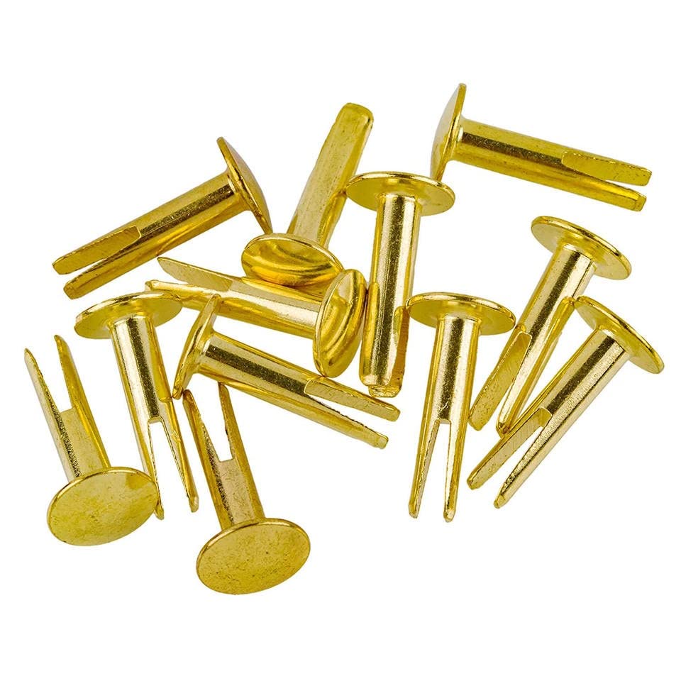 Rely®⇒VP INDUSTRIES (Pcs-100) Brass Split Rivet Head Dia-6 mm x Length -10 mm | Brass Chirma Rivet, Bifurcated Rivet for restoring Antique furniture, Fastening leather, fabric or other soft material-image-36