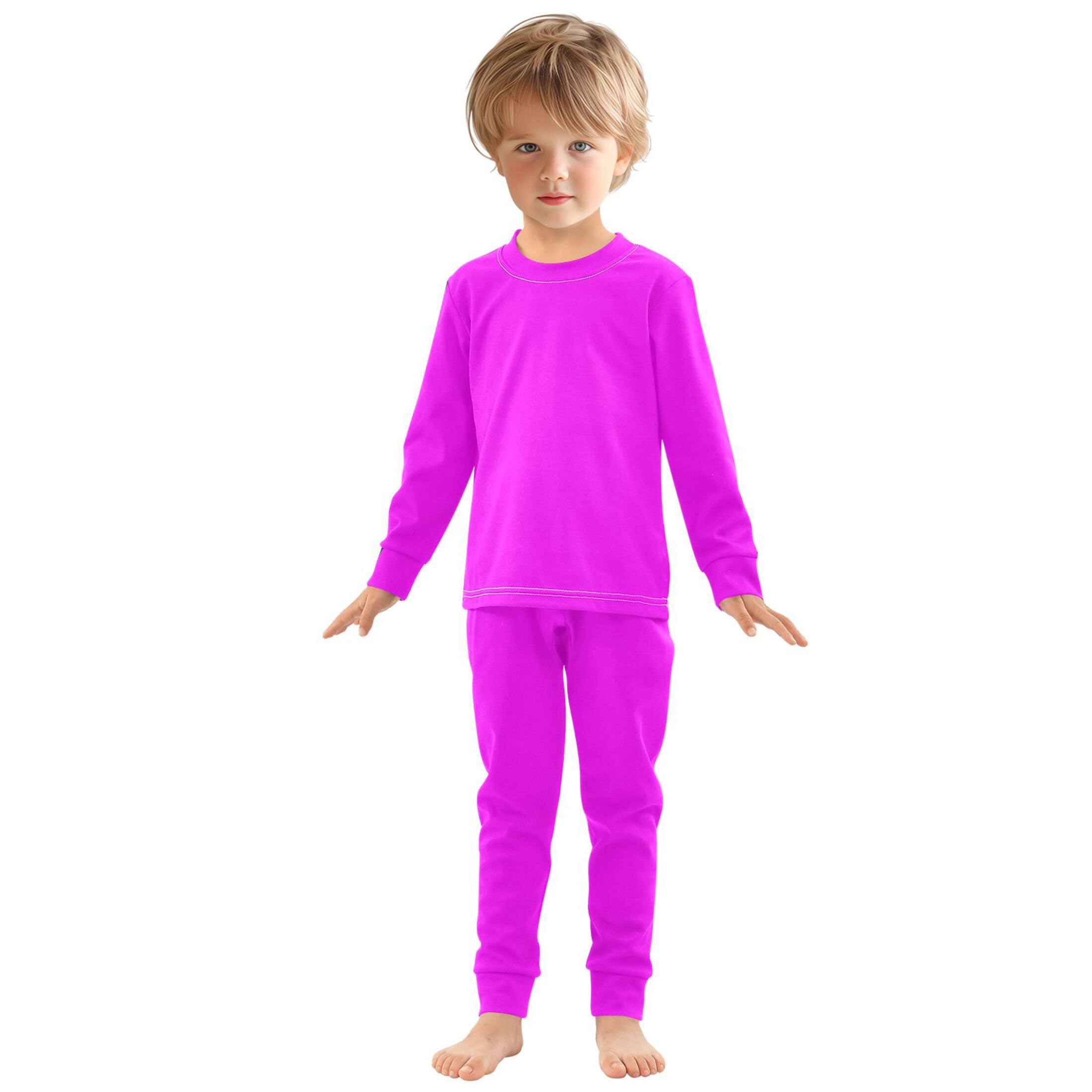 Magenta Long Sleeve Pajamas Set Sleepwear Jammies 2pcs Set Pjs Magenta