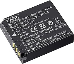 Panasonic LUMIX DMW-BCC12 DB-60 DB-65 NP-70 Replacement Battery GX100 High Capacity 3.7V 1600mAh High Performance Digital Camera Lithium-Ion Rechargeable Battery Compatible Camera