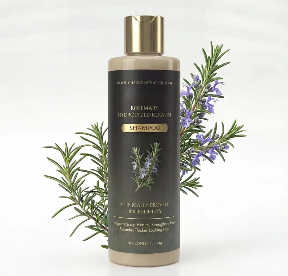 Organic Rosemary Hair Growth Shampoo with Hydrolyzed Keratin | Thickening & Strengthening Shampoo for Healthy Scalp, Fuller Hair & Daily Hair Care (1)-picture-39