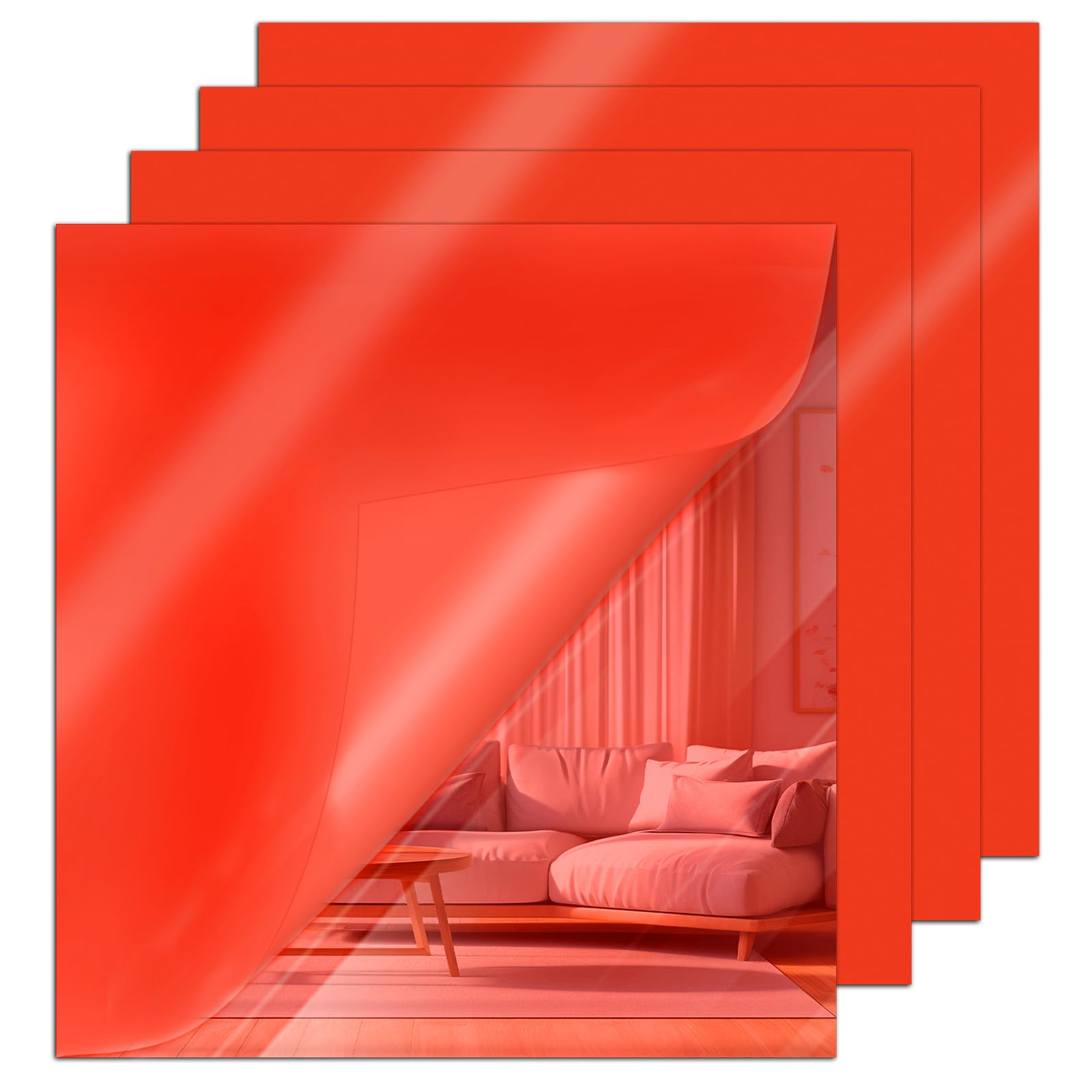 Gold Mirror Acrylic Sheets - 4 Pack -11