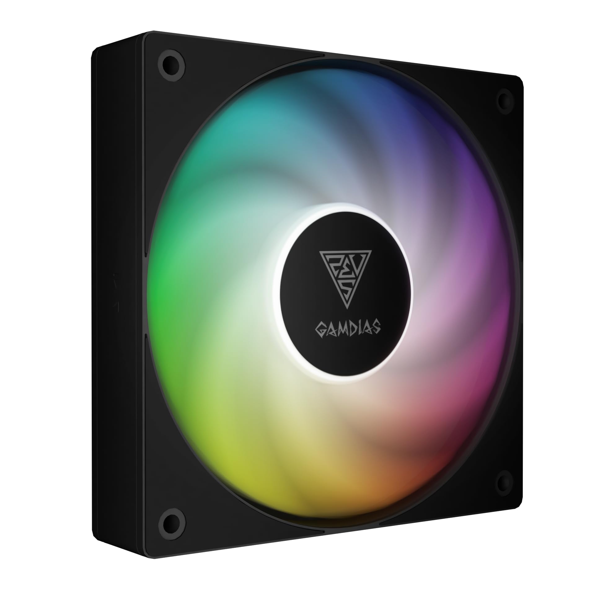 GAMDIAS Notus M1-1201 120mm ARGB PWM Fan | Include Reverse Blade, Daisy-Chain Connection, Closed-Loop Technology for Steady RPM on Cooler, Low-Noise Operation (Max. 1600RPM @25dBA), Black-image-12