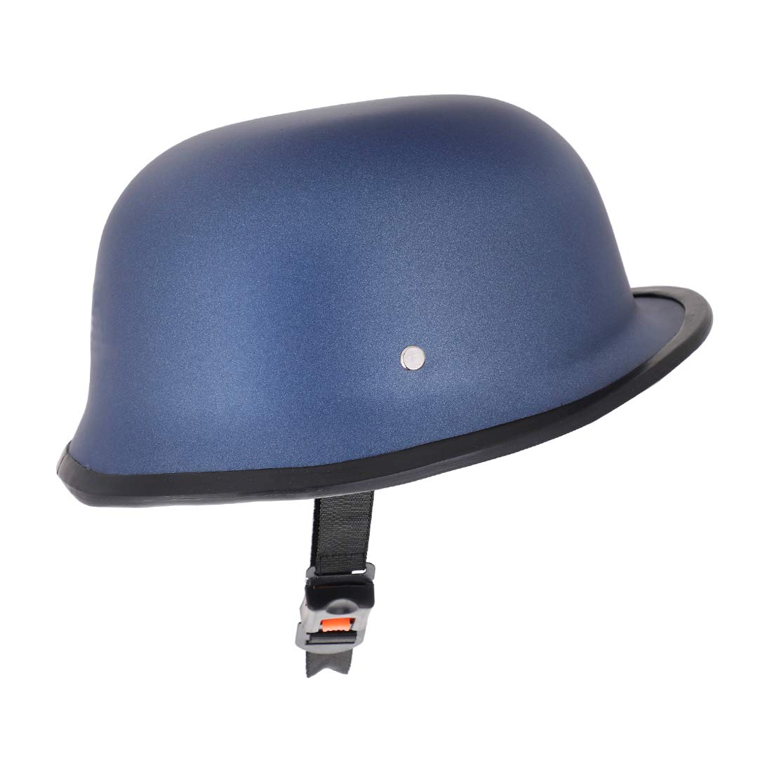 German Retro Style Multi-Purpose Helmet World War Inspired for Unisex Adult (Extra Large - XL, Blue Matte) (Non-Motorized) 1