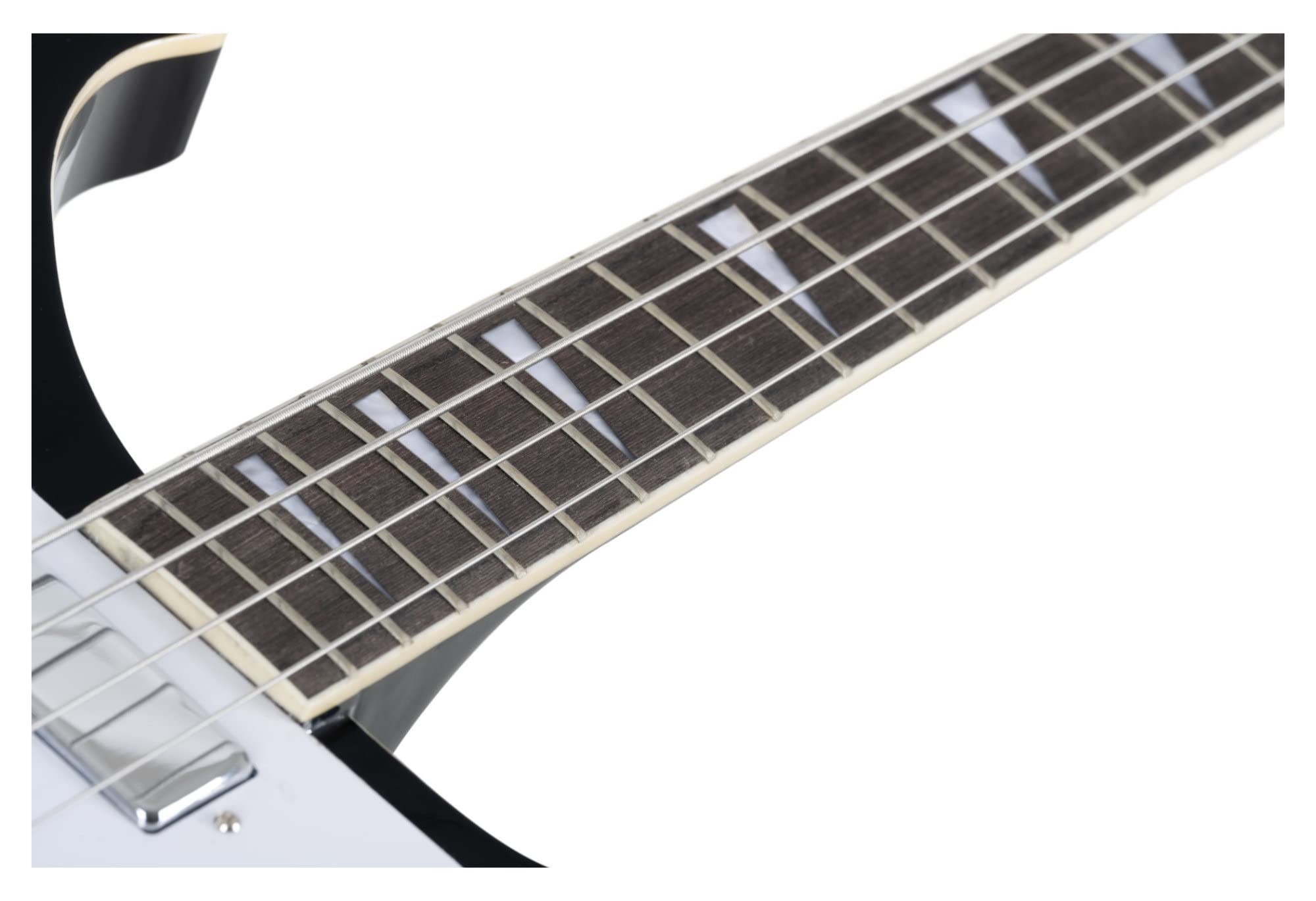 Rocktile Pro RB-400B Blackbird E-Bass (Longscale, Humbucker, Single Coil, eingeleimter Hals) schwarz