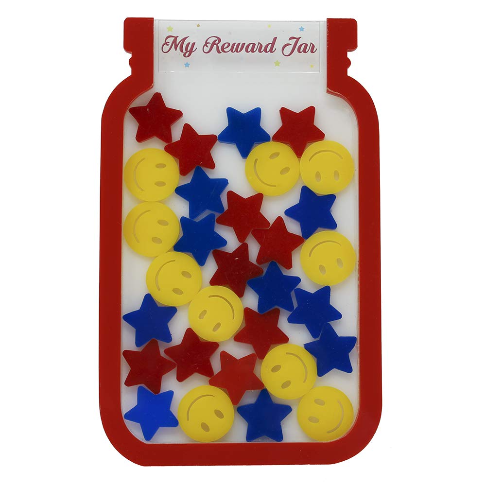 The Rosette ImprintReward Jar for Kids with Stars and Smileys