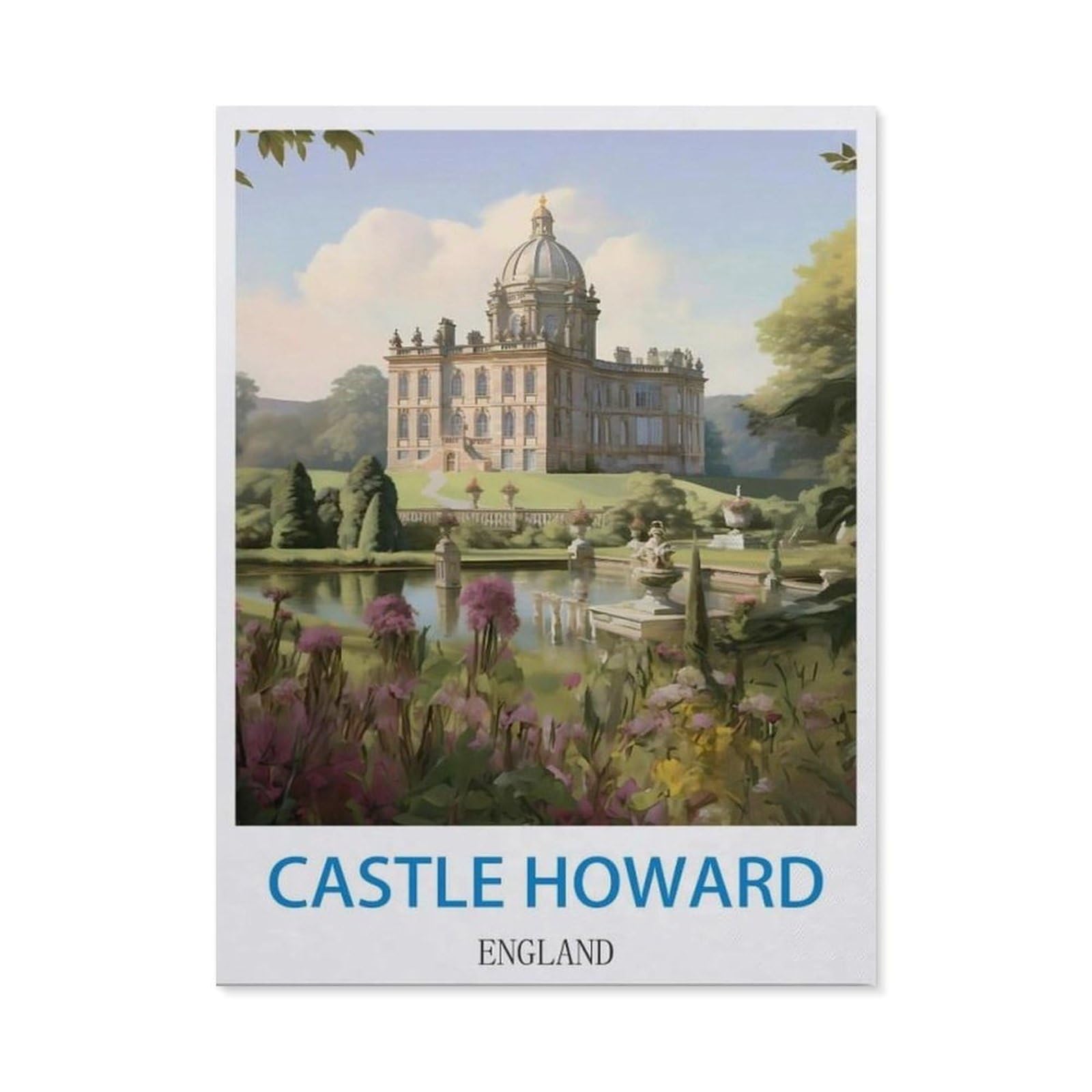 BEAYODKP 5D Diamond Painting，Castle Howard England（50x60cm）