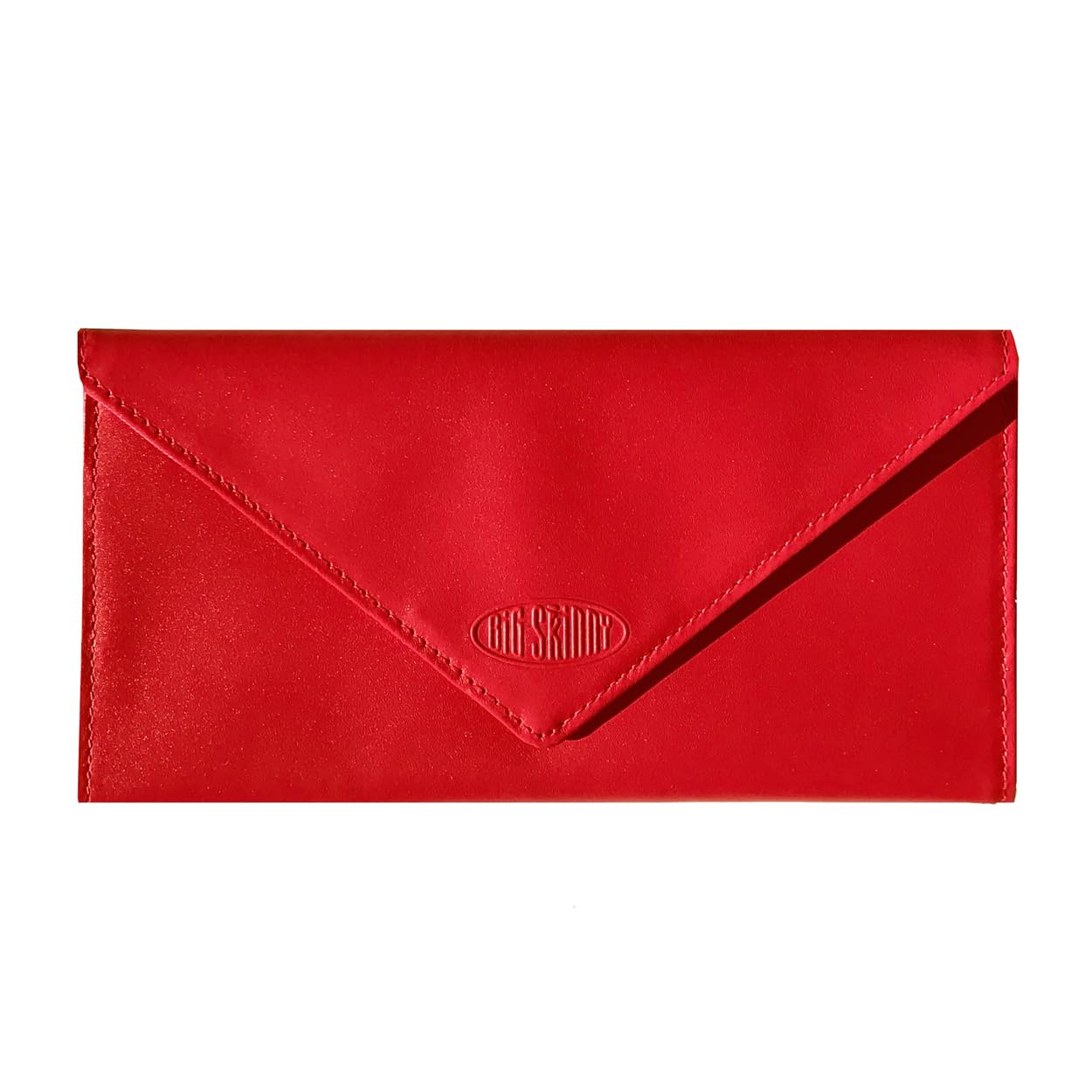 Big Skinny Women's Slimvelope Leather Tri-Fold Checkbook Slim Wallet, Holds Up to 40 Cards