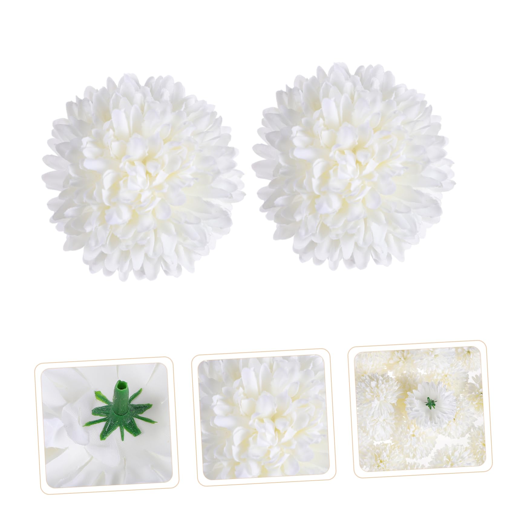 MAGICLULU 2 Sätze Simulierte Chrysanthemendekoration Herzstück Tischdekoration Gefälschte Chrysanthemen Hochzeitsdekoration Simulation Chrysanthemenblüte Plastik 50 Stück * 2