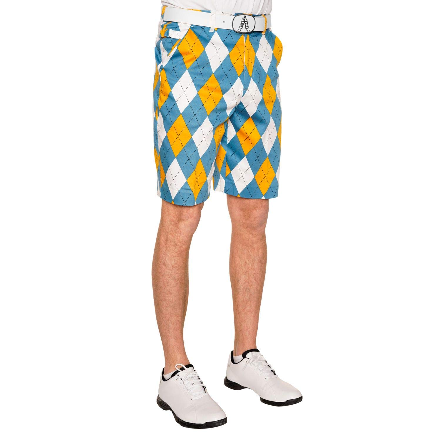 Royal & AwesomeMens Golf Shorts, Crazy Golf Shorts For Men, Plaid Shorts Men - Golf Tool Included