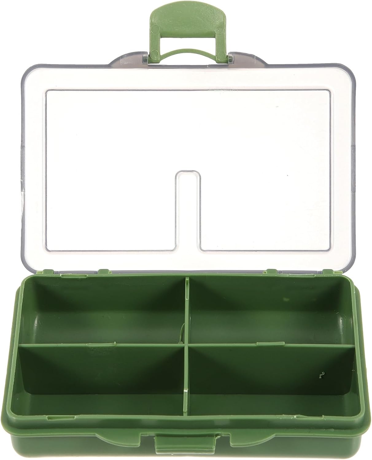GALPADA Fishing Tackle Storage Tray with 4 Compartments Fish Hook Holder and Fishing Lure Container