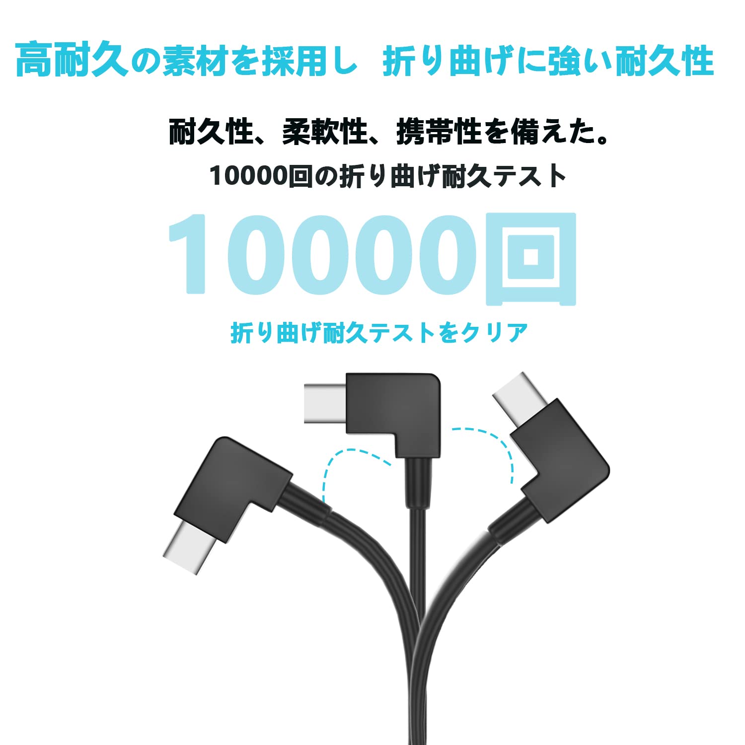 Amazon.co.jp: USB Type C ケーブル L字 0.2m 1本セット Suptopwxm 2A 