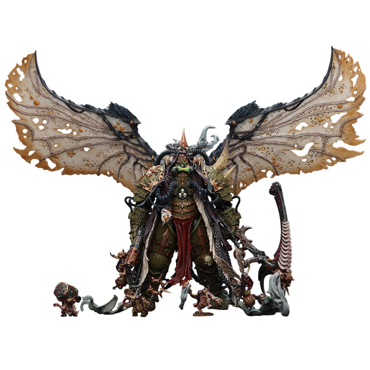 HiPlay JOYTOY JT02564 Mortarion Primarca Demonio de Nurgle con Armas Antiguas 'El Farol' y 'Silencio' Figura de Acción Escala 1/18