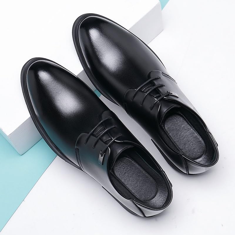 Dress Sneakers Shoes for Men Lace-up Fashion Pointed Toe Business Tuxedo Shoes Men's Leather Casual Dress Shoes(9)3