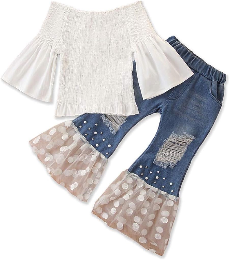 Toddler Girls Pants Outfits Set,Fineser Infant Baby Girls Flare Sleeve