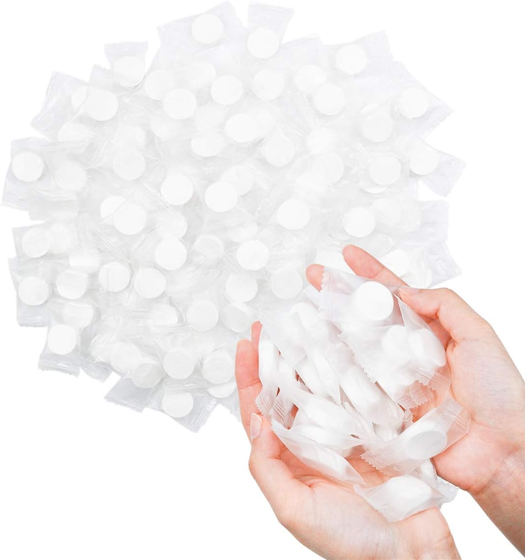 200PCS Compressed Towel Tablet Towels Portable Disposable Coin Tissue for Travel Camping Hiking Home Bathroom Beauty Salon Outdoor Sports