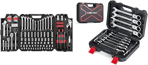 Eastvolt EVHT1201 - Juego de herramientas mecánicas de 248 piezas, enchufes y llaves mixtas, juego de herramientas de mano para reparación