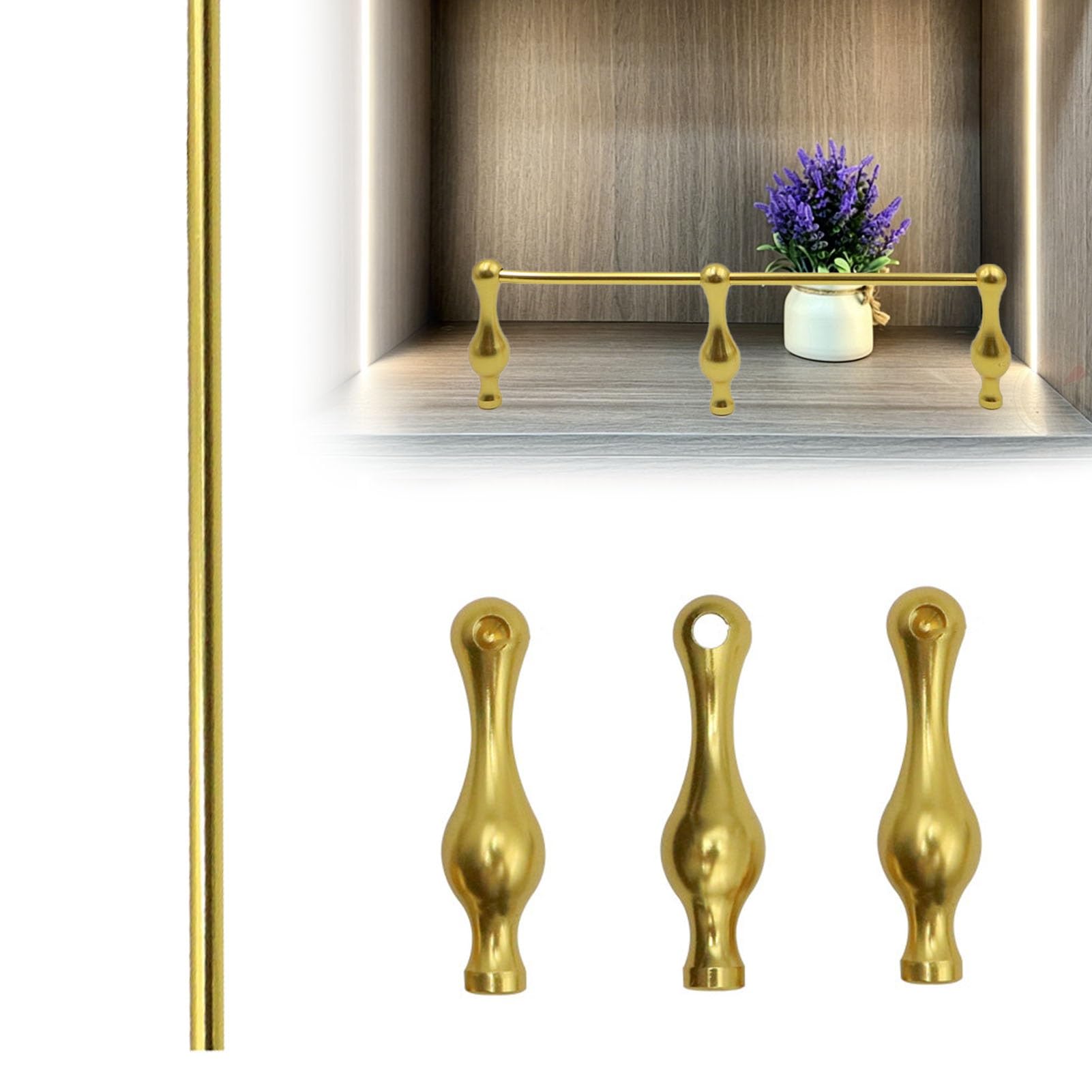 Poteau de suspension en acier inoxydable pour barre à vêtements et tringle de placard