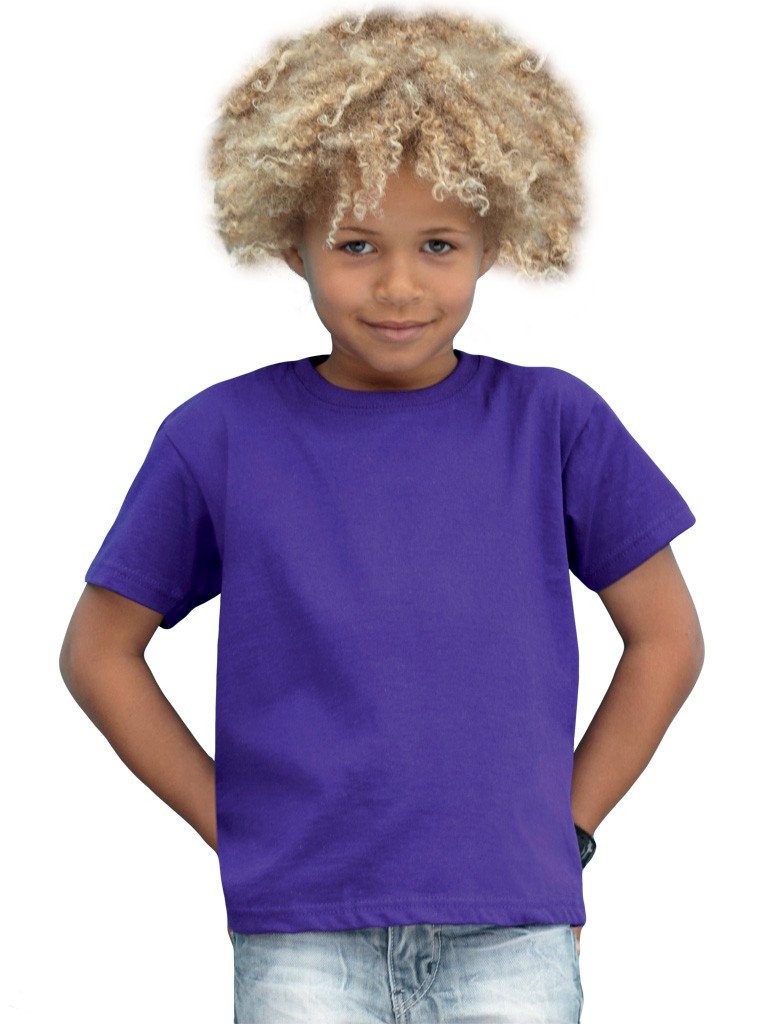 Fruit of the Loom Kinder T-Shirt Valueweight T Kids 61-033-0 Purple 164 (14-15)