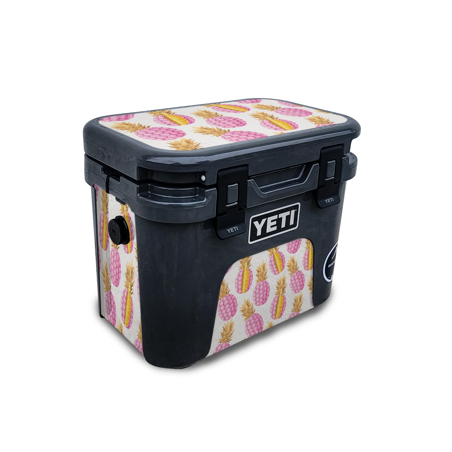 Skin Compatible with Yeti Roadie 15 Hard Cooler - Pink Pineapple - Premium 3M Vinyl Protective Wrap Decal Cover - Easy to Apply | Crafted in The USA by MightySkins
