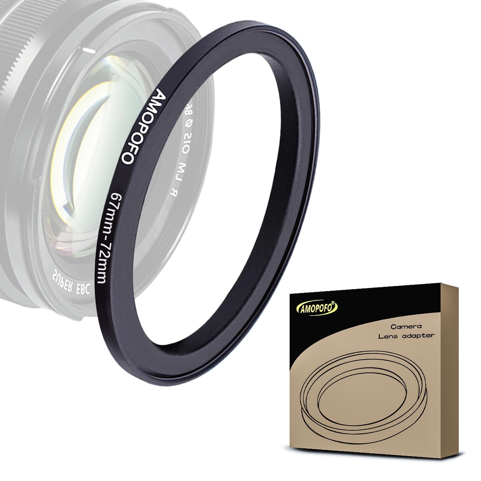 67mm to 82mm Step Up Ring For Filters,67mm-82mm Camera Filter Ring,Made Of CNC Machined space aluminum With Matte Black Electroplated Finish.for 82mm UV,ND,CPL Camera Filter accessories — view 33