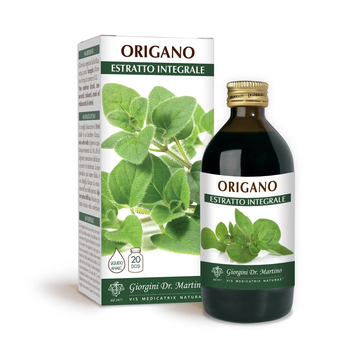 Dr Giorgini ORIGANO Estratto Integrale Liquido Analcoolico - 200 ml