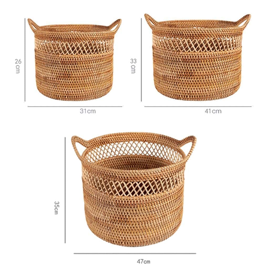 Amazon｜ランドリーハンパー洋服バスケット手織りランドリーハンパー籐