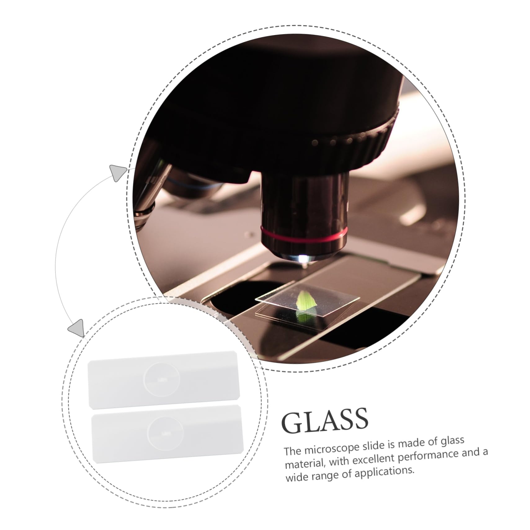 ABOOFAN 50pièces Lames Pour Microscope Verre Lames De Microscope Pour Spécimens Aquatiques De Verre De Laboratoire Pour Spécimens