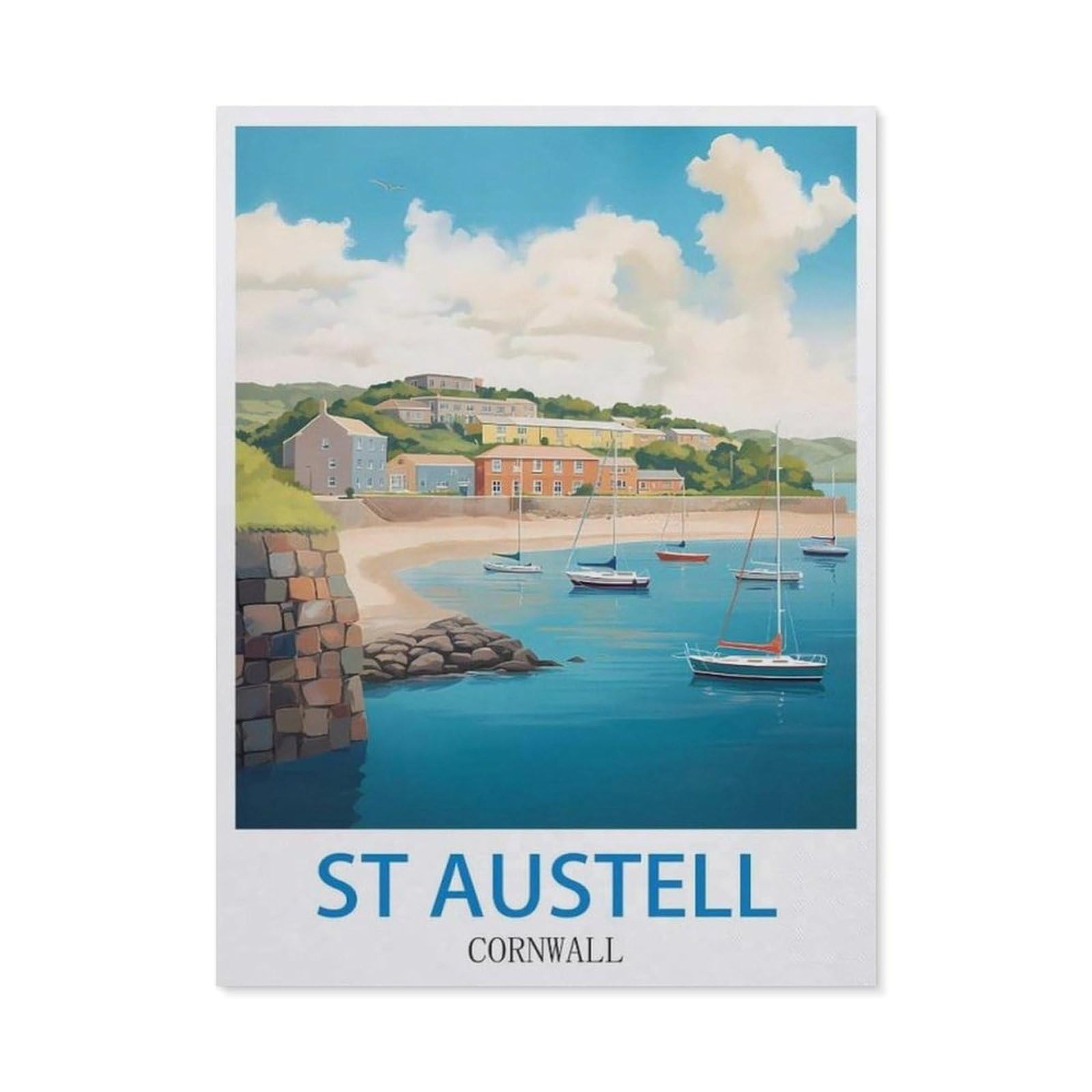 BEAYODKP DIY Diamond Painting，St Austell Cornwall（40x50cm）