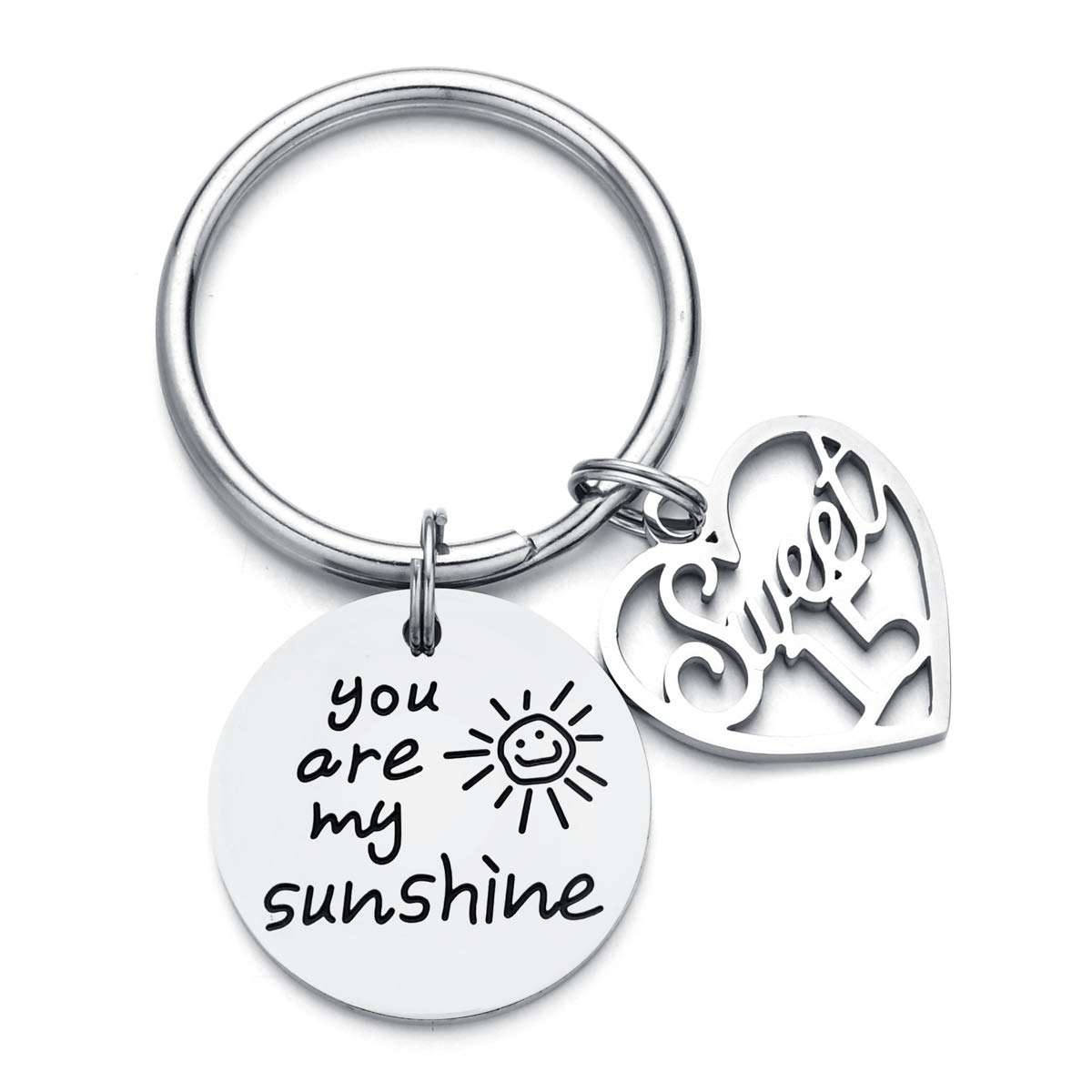 ODLADM Birthday Keychain for 16th 18th 21th 30th 40th 50th 60th Happy Birthday Gift Jewelry for Women Mens