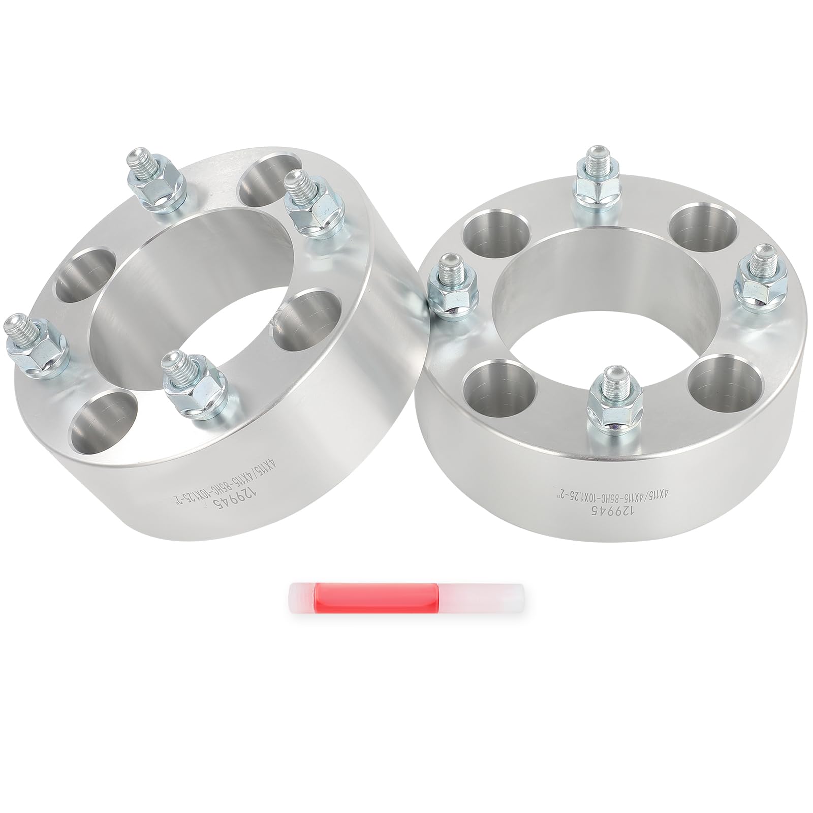 SCITOO 2Pcs 4x115 Wheel Spacers 2" Bore 85mm Studs 10x1.25 Fit