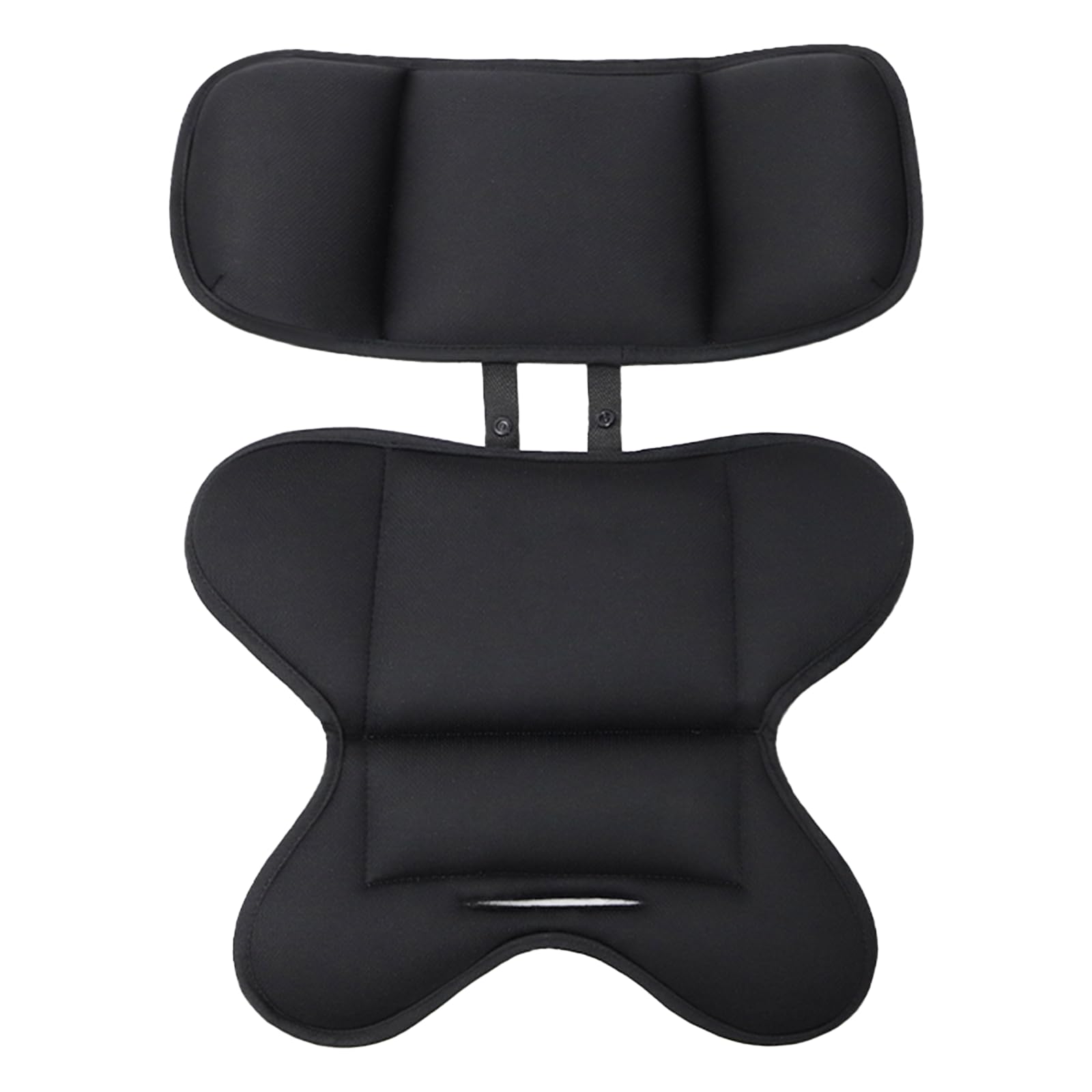HitTopss Head and Body Support Car Seat Insert, Soft Breathable Car Seat Cushion, Universal Carseat Insert Support for Stroller, Swing & Carrier (Black) : Baby