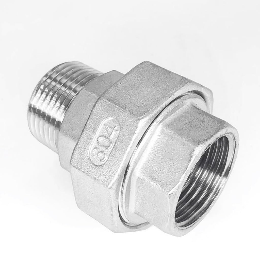 Accesorio de tubería de fundición, Conector de unión de tubería de Acero Inoxidable 304 con Rosca Hembra BSP a Macho, for Adaptador de jardín doméstico, Accesorios de unión(1 1/4")