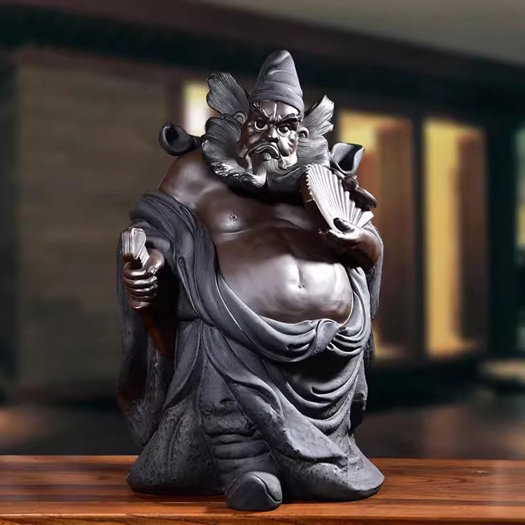 Amazon.co.jp: 陶器製装飾品 大型 Zhongkui 祝福像オフィスセラミック