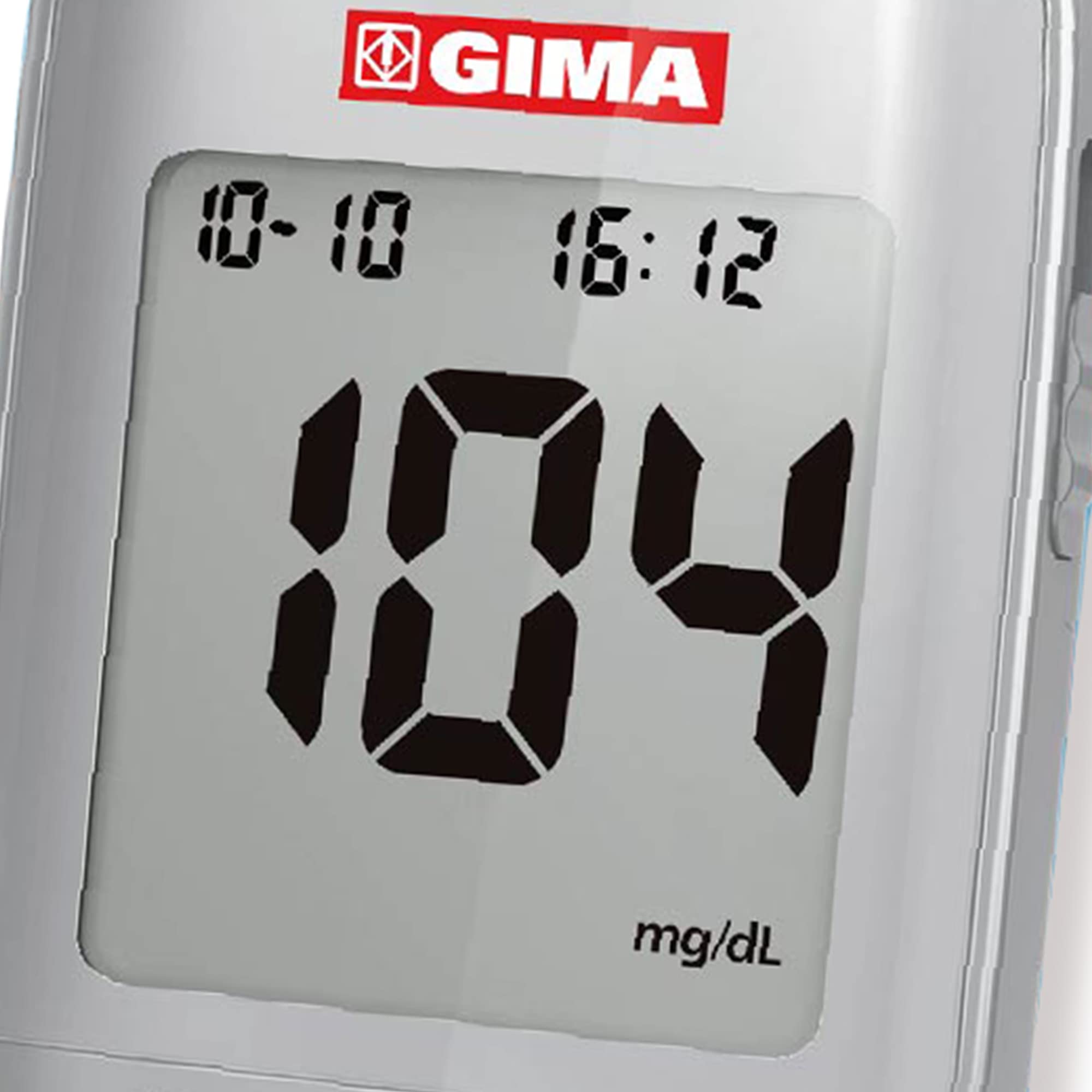 GIMA Misuratore Glicemia Glucometro Kit Completo Per Il Controllo e Il Monitoraggio Del Glucosio Nel Sangue Con 10 Strisce Soluzione Di Controllo 10 Lancette Sterili Penna Pungidito, Bluetooth