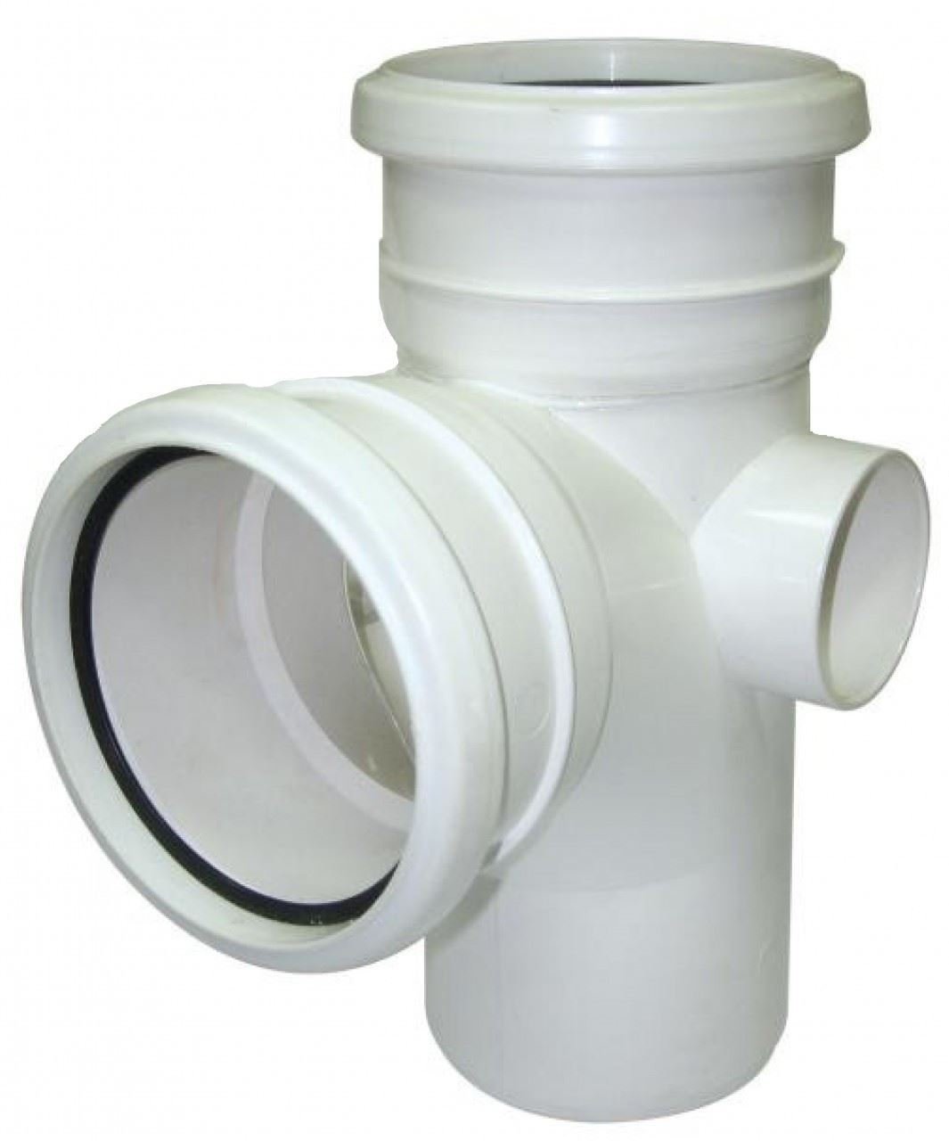 FLOPLAST 110mm Soil Ring Seal 92.5 Degree Branch - White