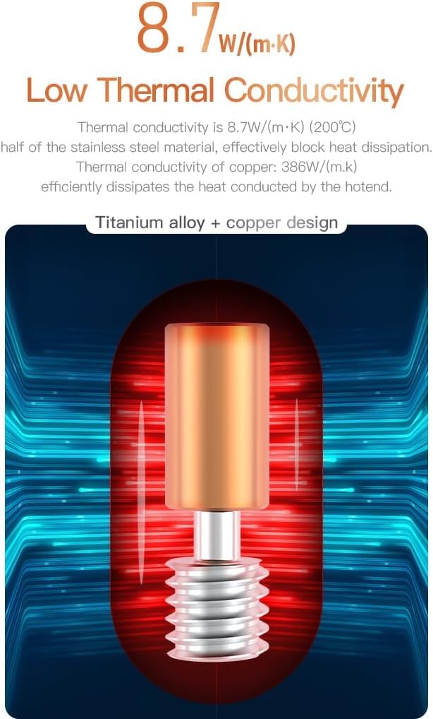 Upgrade Ender 3 V3 SE Hotend Kit 300℃, bimetalowa dysza powlekana Heatbreak, wysoka temperatura, głowica drukująca z silikonową skarpetą, kompatybilna z drukarką 3D Creality Ender3 V3 SE