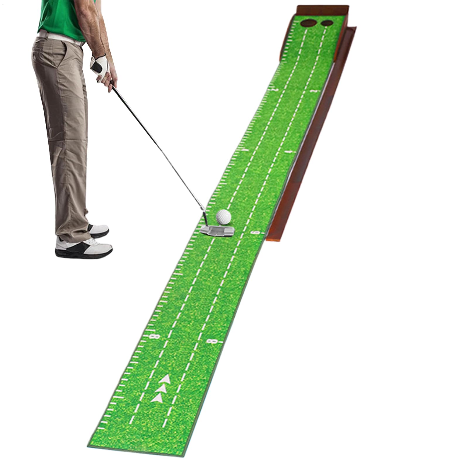 Mata Putting Akcesoria treningowe Golf z podwójnymi otworami antypoślizgowe | Przenośny kryty Putting Tapie dla Mężczyzn Dorośli Początkujący Na zewnątrz Ogród