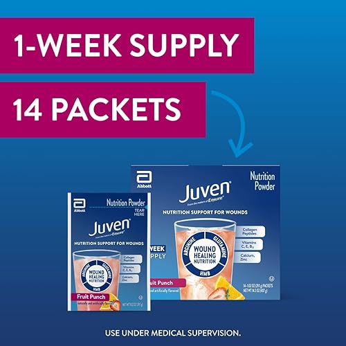 Vista 30 de Juven - Bebida nutricional terapéutica en polvo para curación de heridas, incluye proteína de colágeno