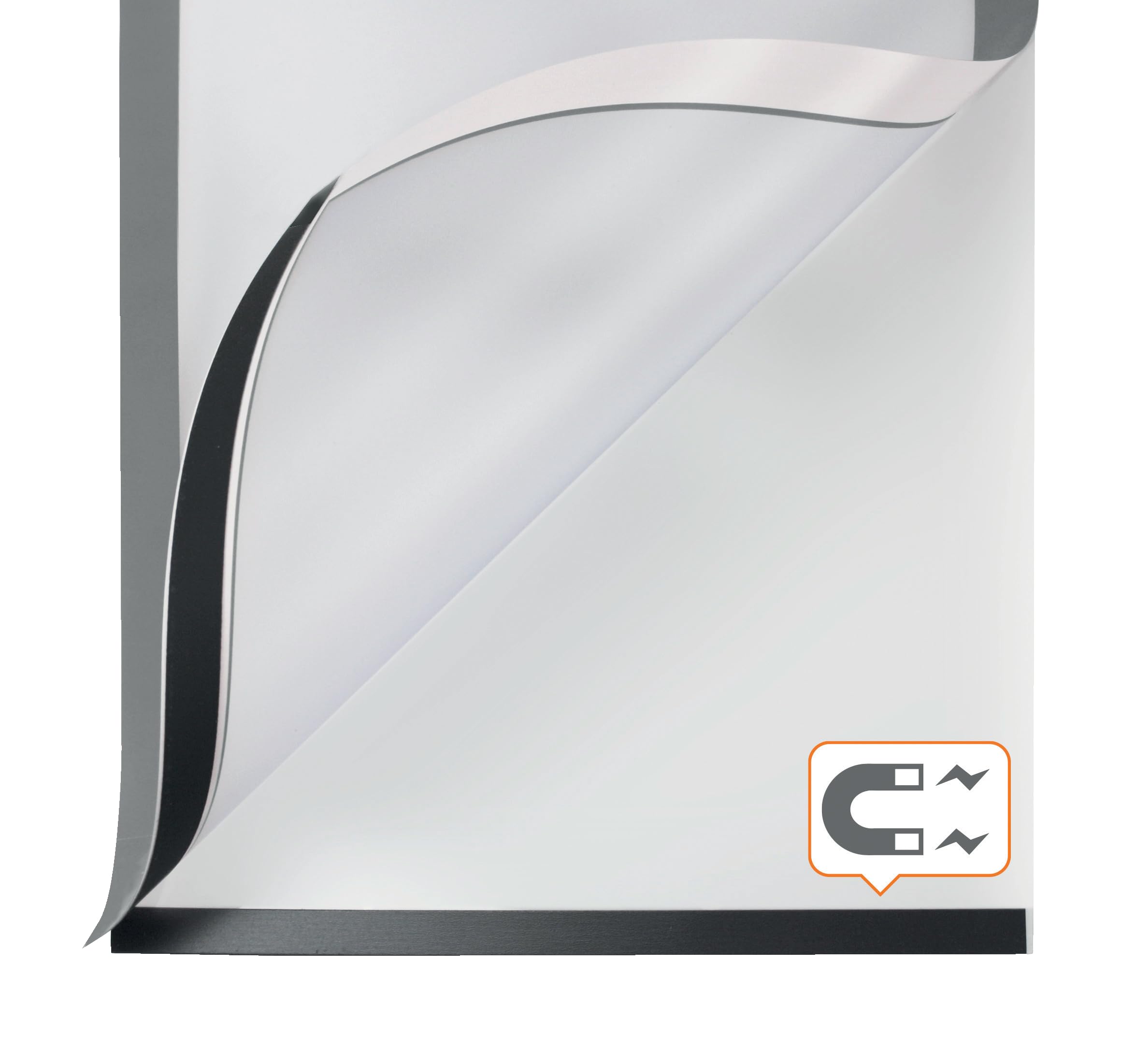 Nobo Self-adhesive Magnetic Poster Frame A3, Magnetic Display Frame, Pack of 2, A3 Magnetic Frames for Posters, Signs and Information, Silver, 1915699