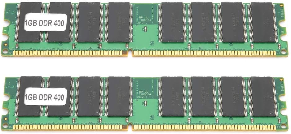 aqxreight 2Pcs DDR Memory Module for Desktop Computers 1GB PC3200 Upgrade for Enhanced Speed and Stability with Compatibility