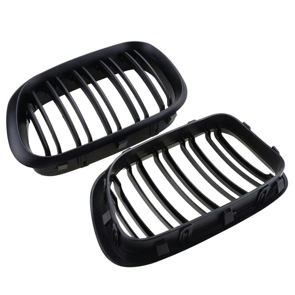 Auto Front Niere Kühlergrill Haube Grills Front Niere Diamant Kühlergrill Auto Styling passt für BMW E53 X5 2000-2003 [51138250052, 51138250051]