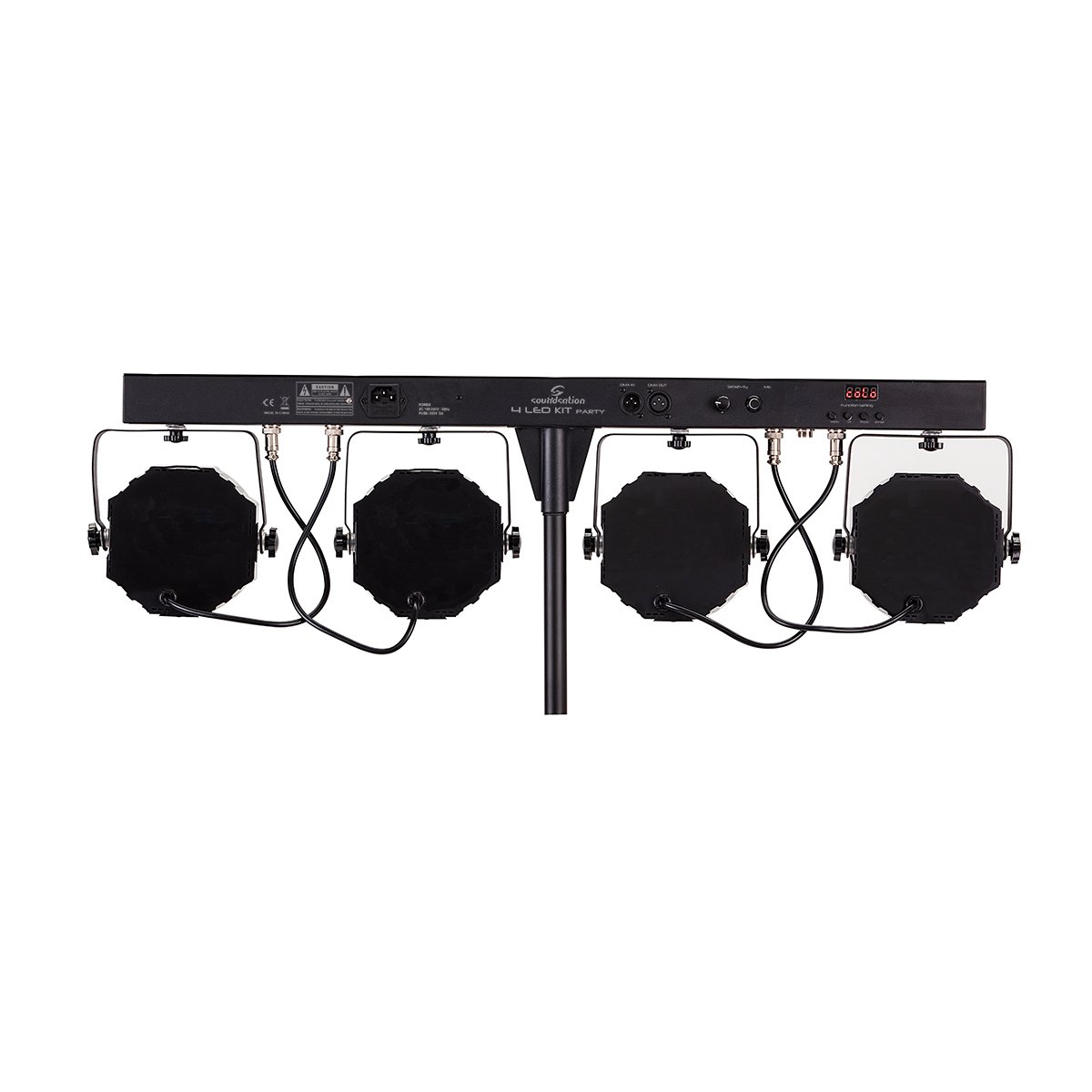 4LEDKIT-PARTY Kit Luci Completo con 4 PAR a LED