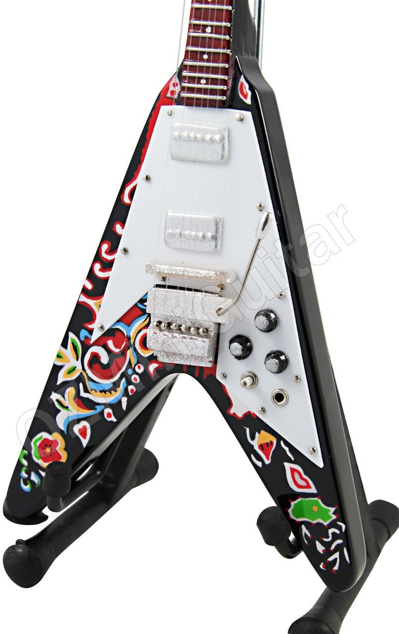 Jimi Hendrix Flying V Miniature Guitar (GMZ24)