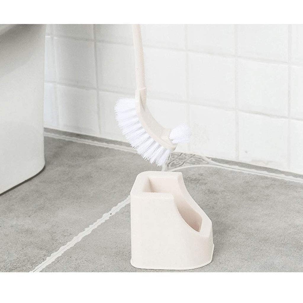 Set Compatto per scopino per WC: Spazzola per la Pulizia del Bagno con Manico e Supporto per Una Pulizia efficiente del WC, Facile da Usare, Ideale per Gli Oggetti Essenziali della casa