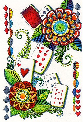 Kuretake Kaleidolines coloring card set cartes de coloriage avec motifs jeux de cartes du Japon