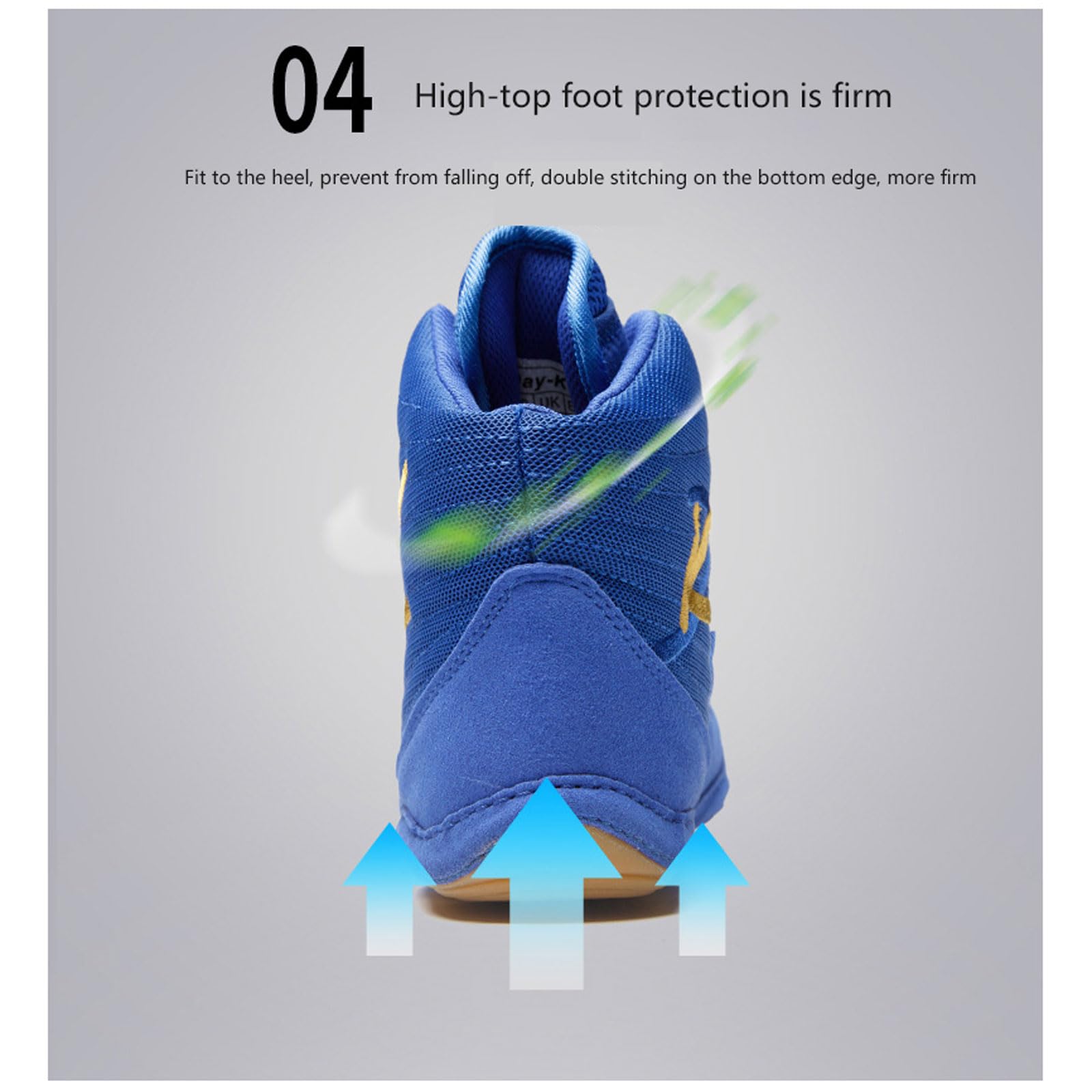 Unisex Scarpe da Boxe,Scarpe Boxe e Arti Marziali Leggere,Scarpe da Wrestling Giovanile,Traspiranti,Antiscivolo,Comfort Scarpe Combat Boxers Trainer,per Taekwondo,Arti Marziali,Sanda,Boxe