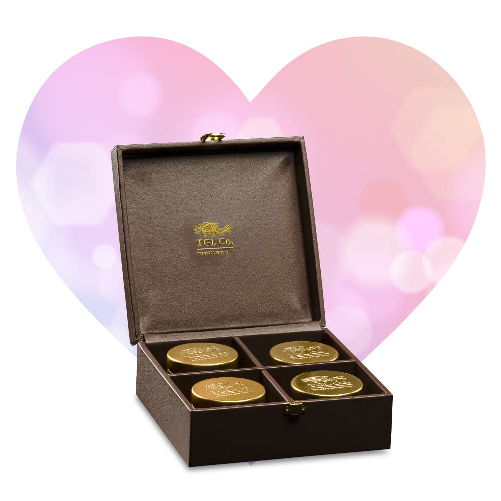 TGL Co. Timeless Passion Brown Tea Gift Set (15 Gm) Pack of 4 | Anti Oxidant | Boost Energy | No Artificial Flavour