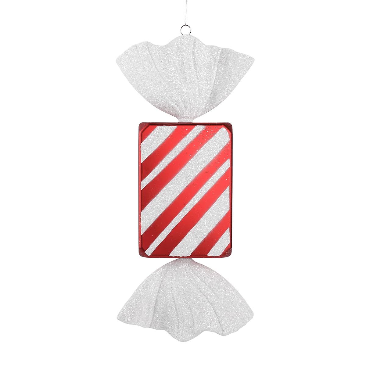 Deko XXL Bonbon Candy Lebensmittel-Attrappe, Imitat, Fake, Deko, rot weiß 47 cm